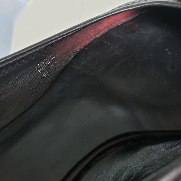 Tory Burch Reva Ballet Flat. Black Leather,  Gold Logo. - Picture 11 of 12